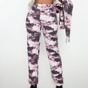 Fashion, nova galaxy dreams straight leg, jeans, purple/ combo